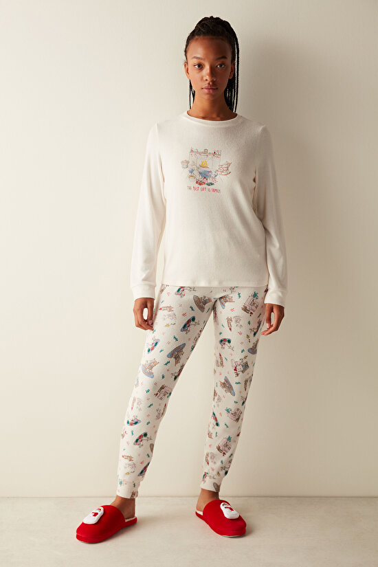 Best Gift Soft Pantolon Pembe Pijama Altı - 2