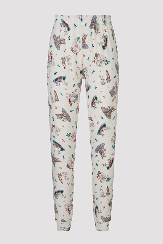 Best Gift Soft Pantolon Pembe Pijama Altı - 4