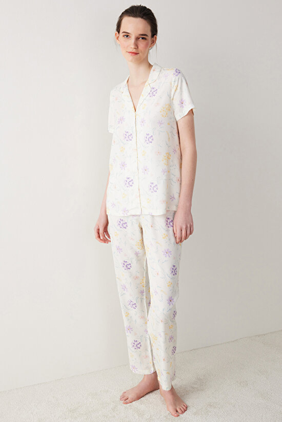 Spring Dream Beyaz Pijama Takımı - 1