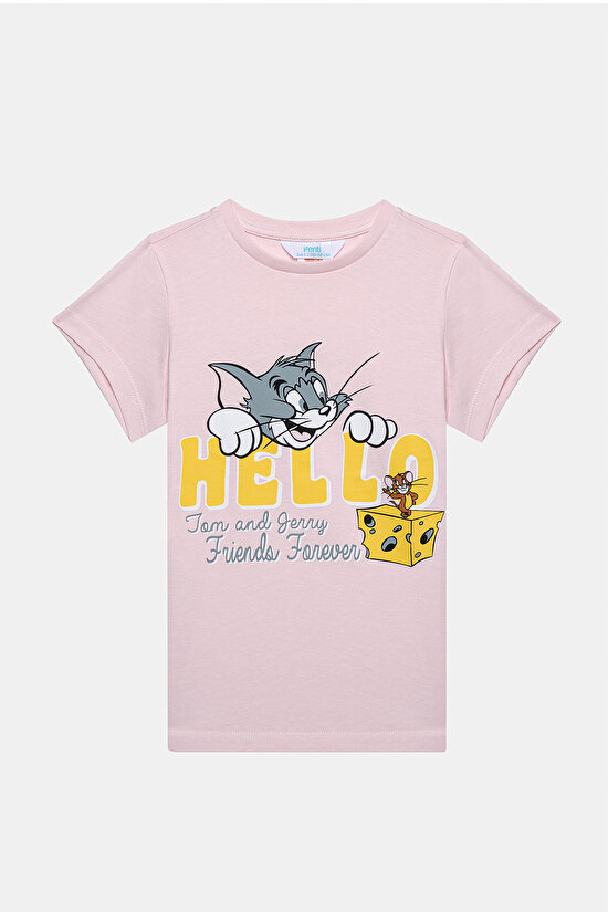 Kız Çocuk Tom&Jerry Çok Renkli Pijama Takımı - 2
