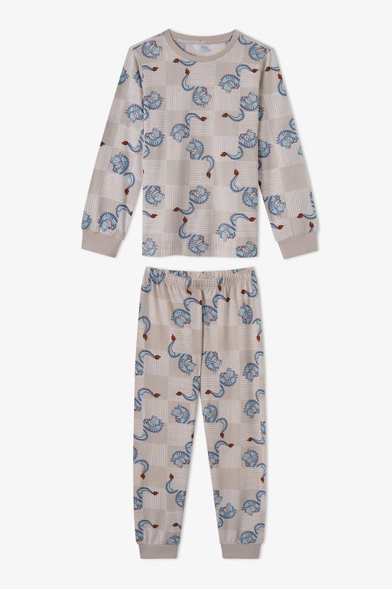 Erkek Çocuk Gri The Gentle Knight Pamuklu Uzun Kollu 2'li Pijama Takımı - 2