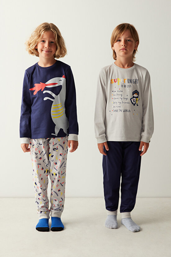 Erkek Çocuk Superknight 2li Pijama Takımı - 2