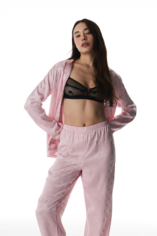 QUINN SATIN LS GÖMLEK PAN, L, PE99 PEMBE