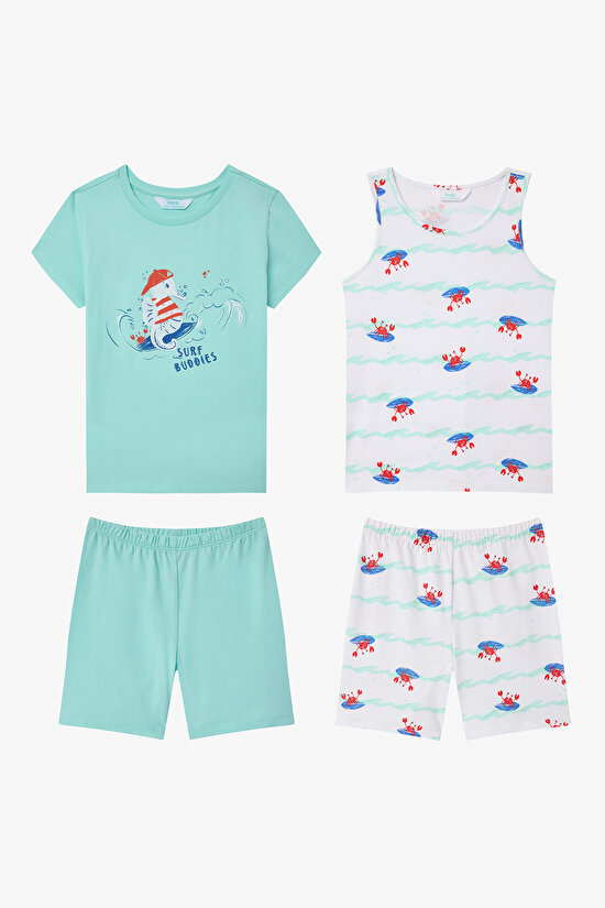 Erkek Çocuk Surf Buddies 2li Pijama Takımı - 1