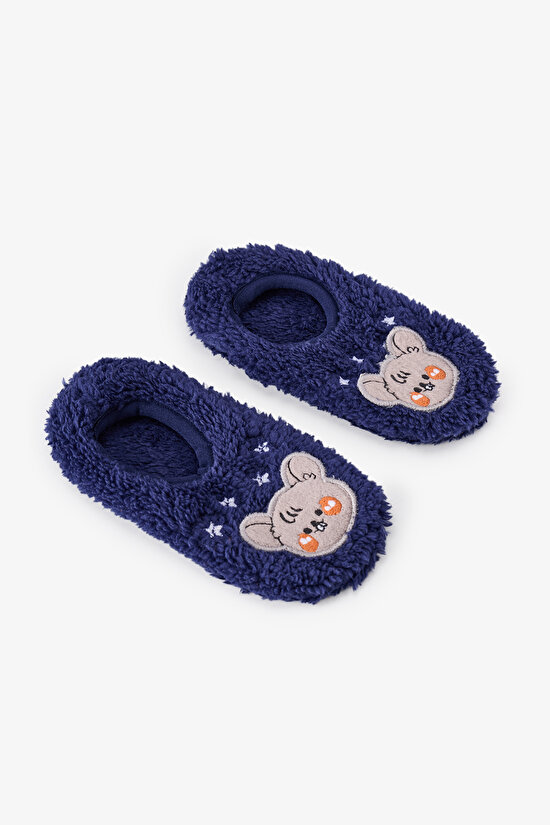Boys' Navy Story Friends Slipper Socks - 3