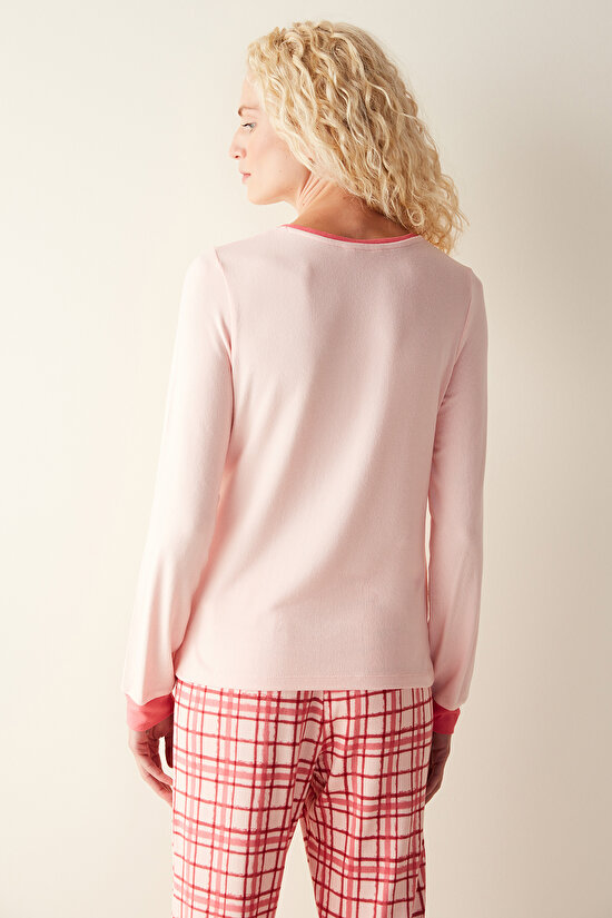 Nice Day Thermal Pink Tshirt PJ Top - 5