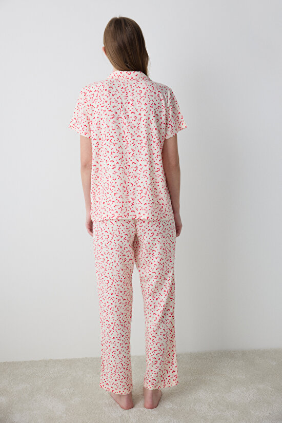 Angie Gömlek Pantolon Krem Pijama Takımı - Penti Loves Paris Koleksiyonu - 4