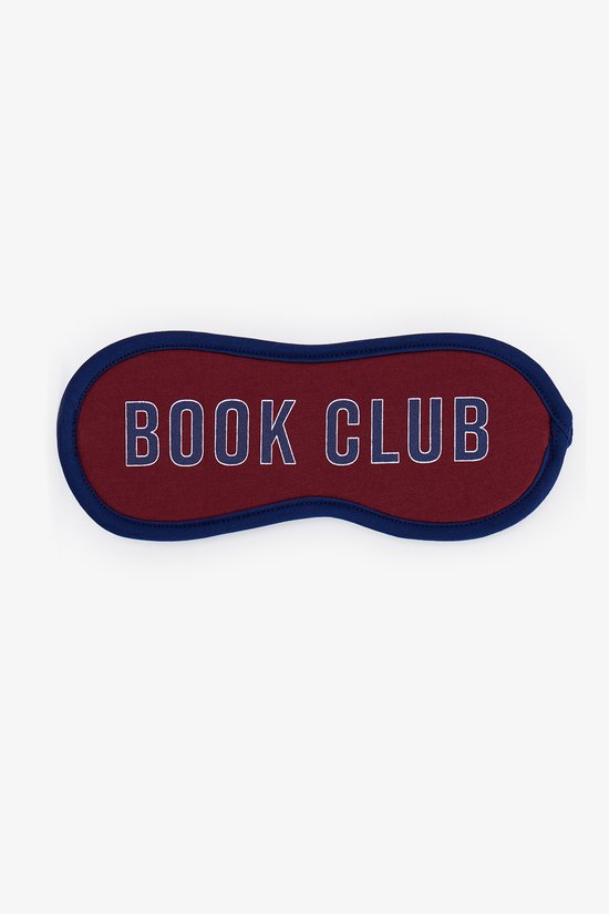 Bordo Book Club Slogan Desenli Uyku Gözlüğü - 3