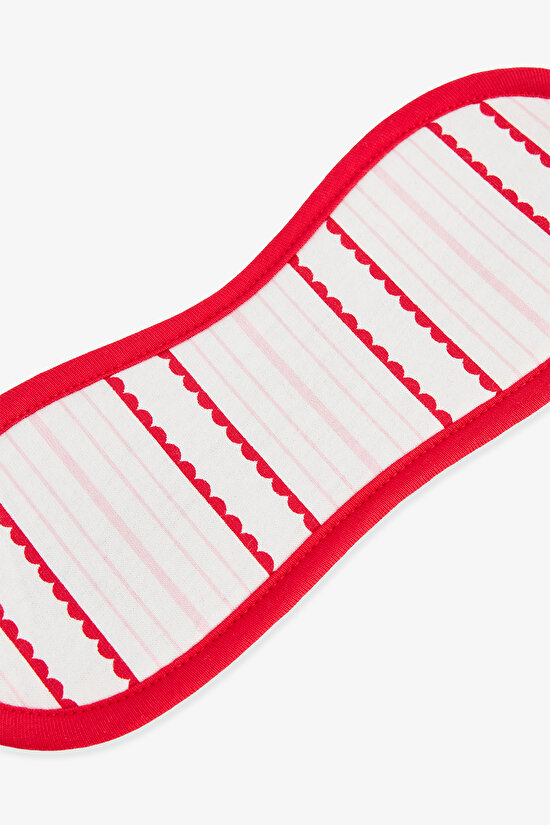 Kırmızı Rosy Stripes Uyku Gözlügü - 2