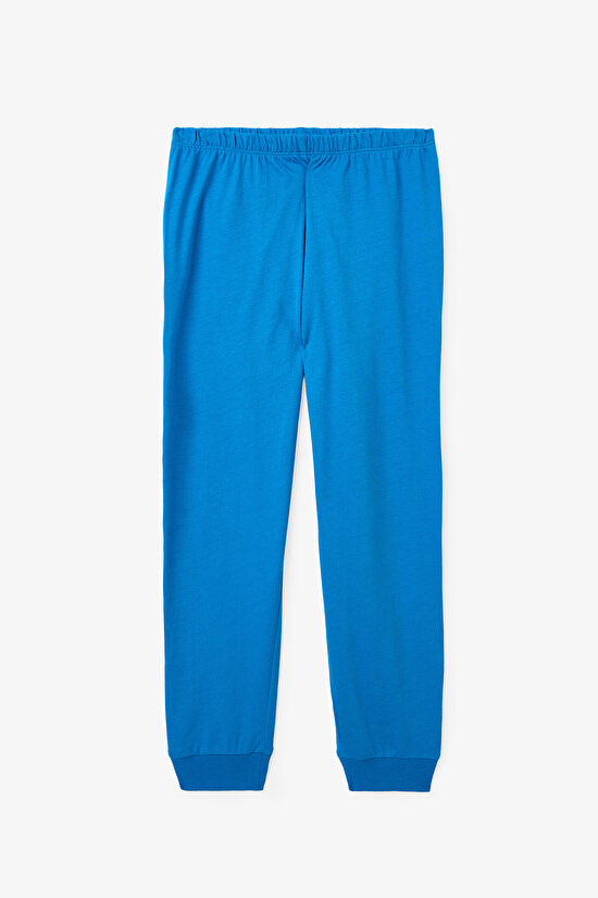 Navy Blue Boys Sonic Long Sleeve Cotton Pajama Set - 3