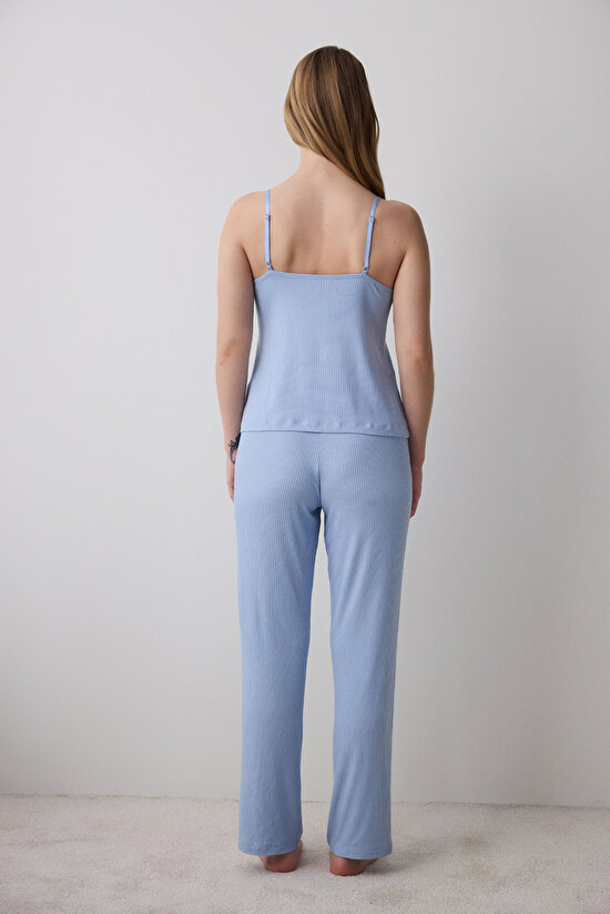 Hailee Blue Pantolon Pijama Takımı Hailee Blue Pantolon Pijama Takımı - 4
