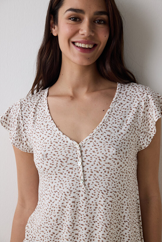 Lilah Kapri Çok Renkli Pijama Takımı Lilah Kapri Çok Renkli Pijama Takımı - 3