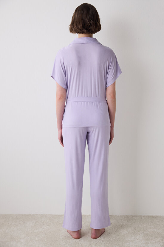 Lana Lila Pantolon Pijama Takımı Lana Lila Pantolon Pijama Takımı - 4