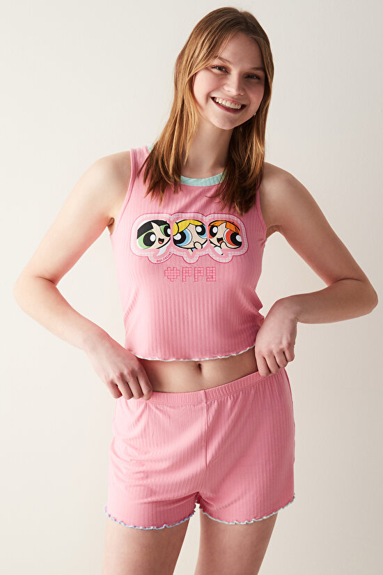 Pembe Şort Pijama Altı - Powerpuff Girls Koleksiyonu - 2
