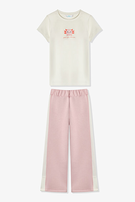 Pink Girls Good Night Pajama Set - 1