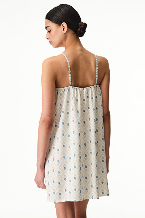 Beige Serenity Floral Nightgown - 2