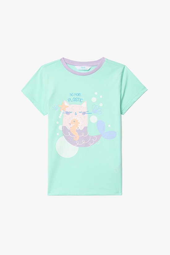 Kız Çocuk Purrmaid Pamuklu 2li Pijama Takımı - 3