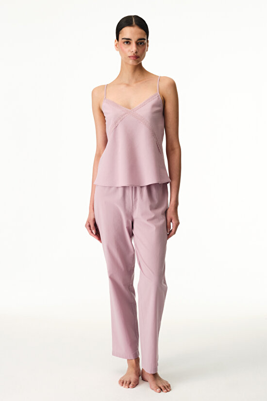 Pink Petal Pants Pajama Set - 4