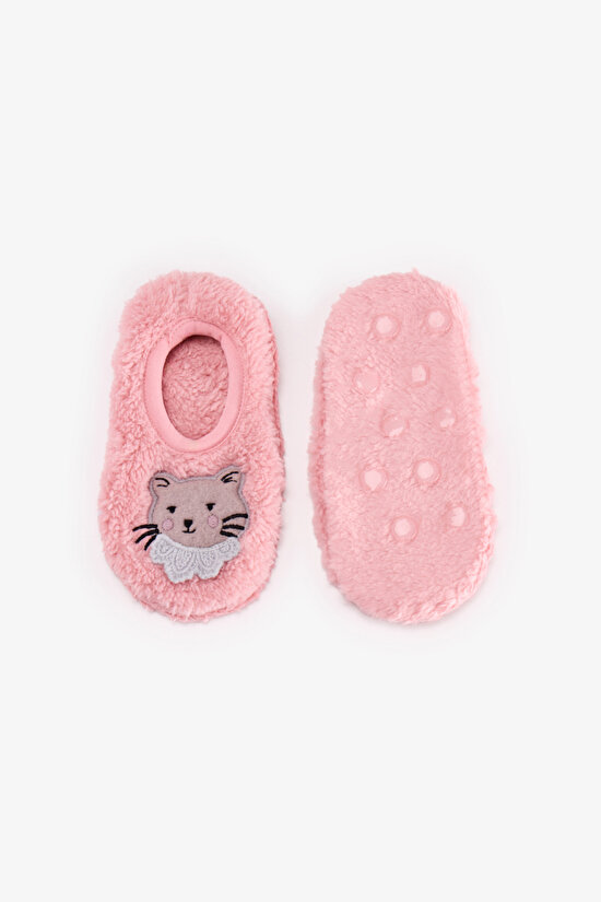Kız Çocuk Pembe Kitty Kedi Desenli Çetik - 2