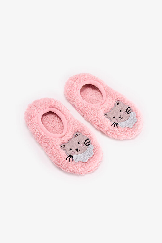 Kız Çocuk Pembe Kitty Kedi Desenli Çetik - 3