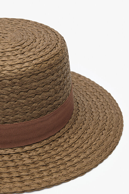 Queen Kahverengi Plaj Şapkası - 2