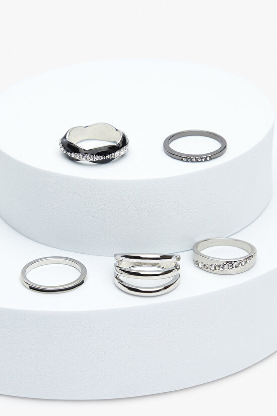Iva Silver Ring Set - 1