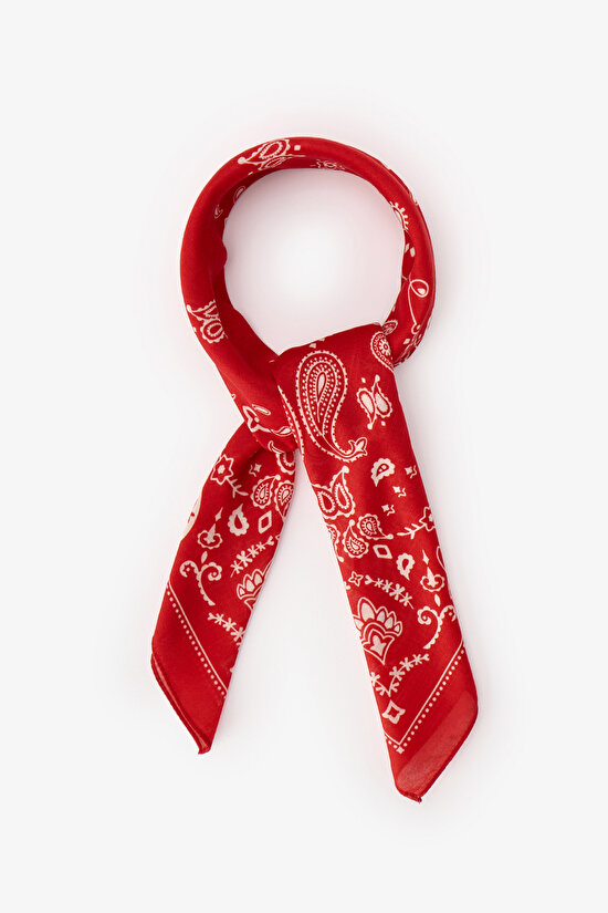 Kırmızı Ethnic Bandana - 2