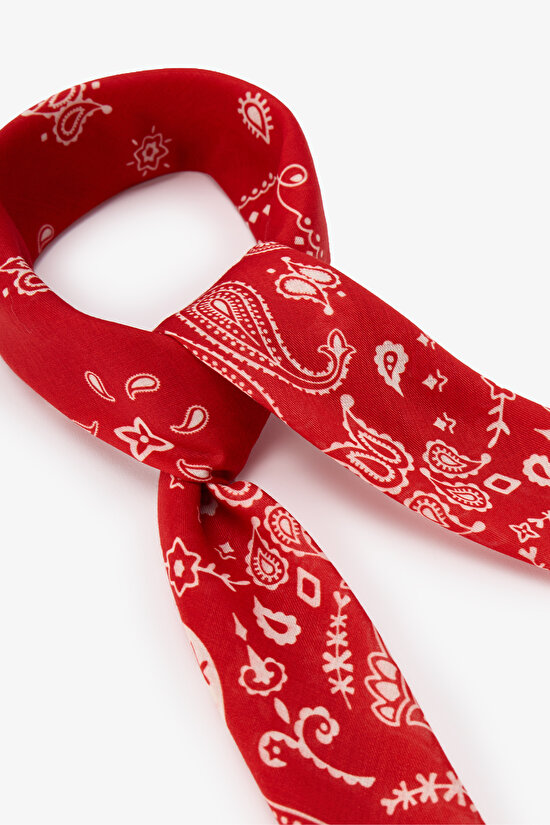Kırmızı Ethnic Bandana - 3