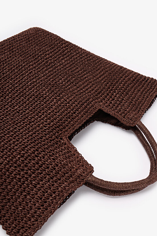 Koyu Kahverengi Sand Çanta - 4