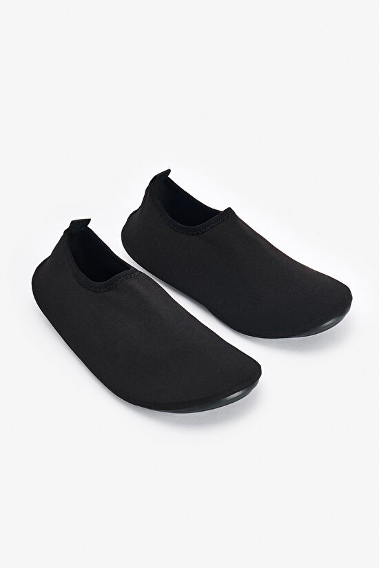 Siyah Solid Deniz Ayakkabısı - 2