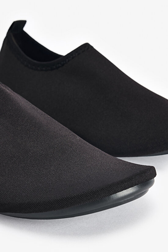 Siyah Solid Deniz Ayakkabısı - 3