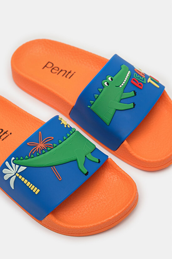 Erkek Çocuk Crocodile Renkli Terlik Erkek Çocuk Crocodile Renkli Terlik - 3