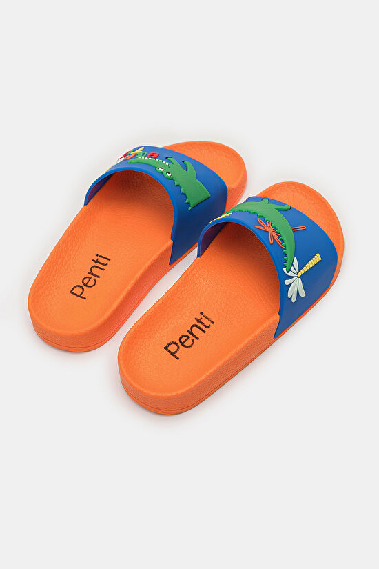 Erkek Çocuk Crocodile Renkli Terlik Erkek Çocuk Crocodile Renkli Terlik - 4