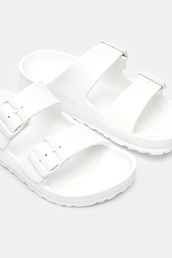 Plassy Beyaz Terlik - 3