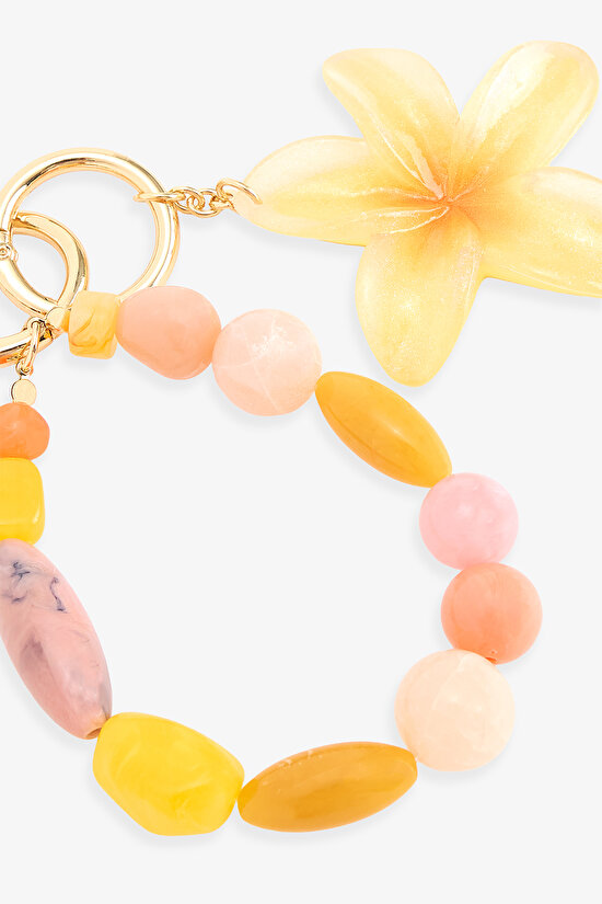 Yellow Flower Keychain - 2