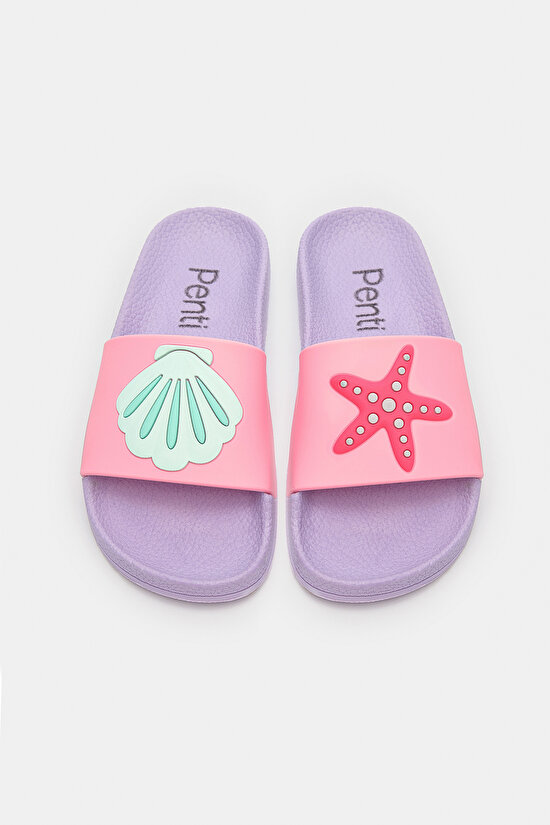 Girls Shell Slippers - 1