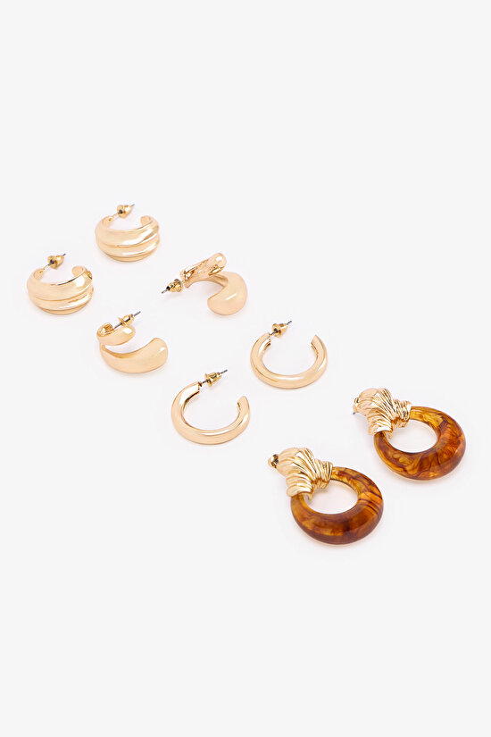 Gold Alen Earring Set - 2