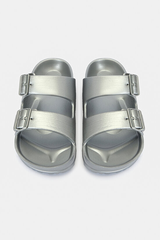 Plassy Silver Slippers - 1