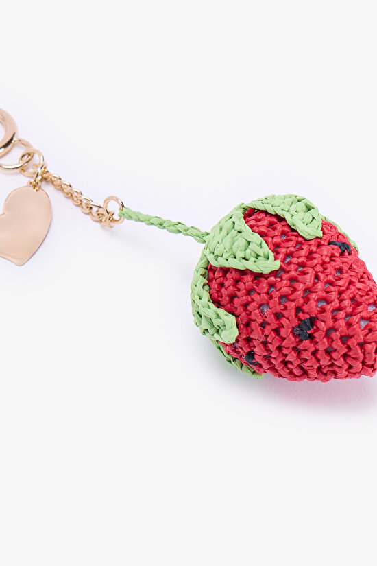 Red Strawberry Keychain - 2