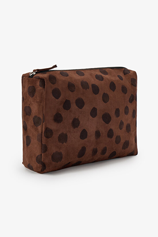 Brown Leopard Makeup Bag - 2