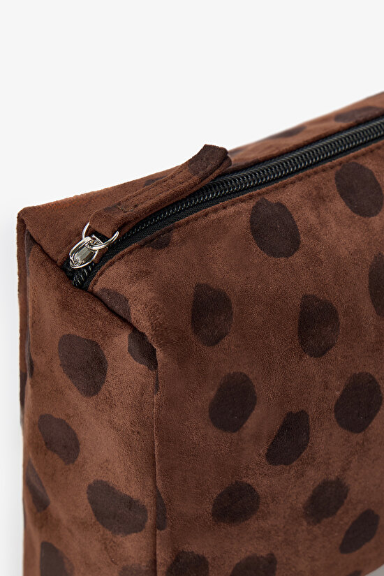 Brown Leopard Makeup Bag - 3