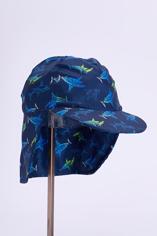 Multicolor Boys Gradient Shark Hat - 2