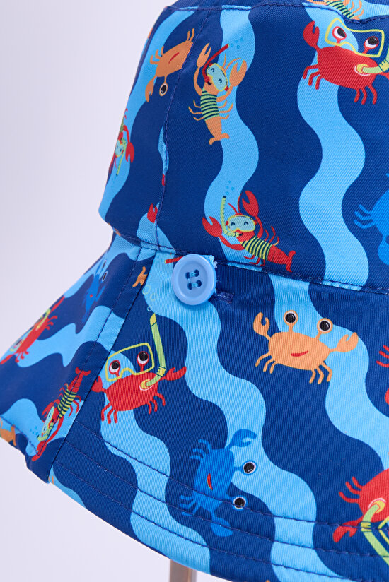 Multicolor Boys Crazy Marine Hat - 3