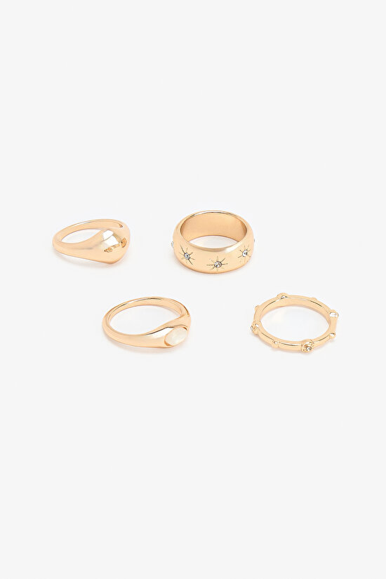 Gold Amanda Ring Set - 2