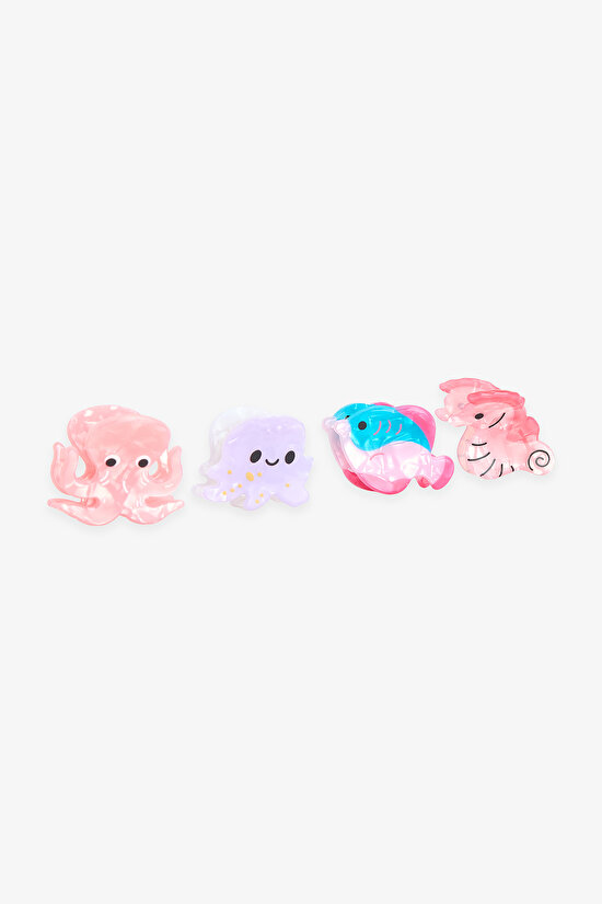 Multicolor Girls Ocean Hair Clip - 2