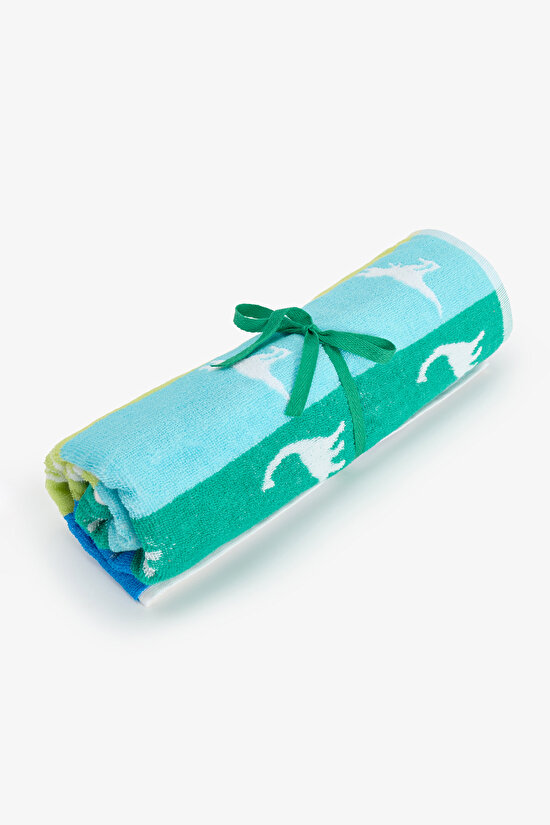 Renkli Boys Dinosaur Havlu - 1