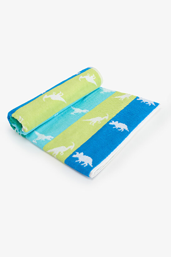 Renkli Boys Dinosaur Havlu - 2