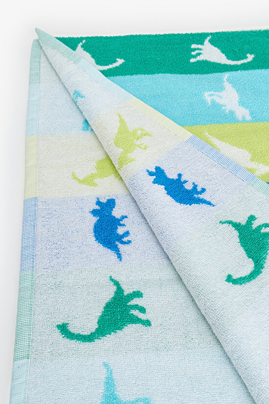 Renkli Boys Dinosaur Havlu - 3