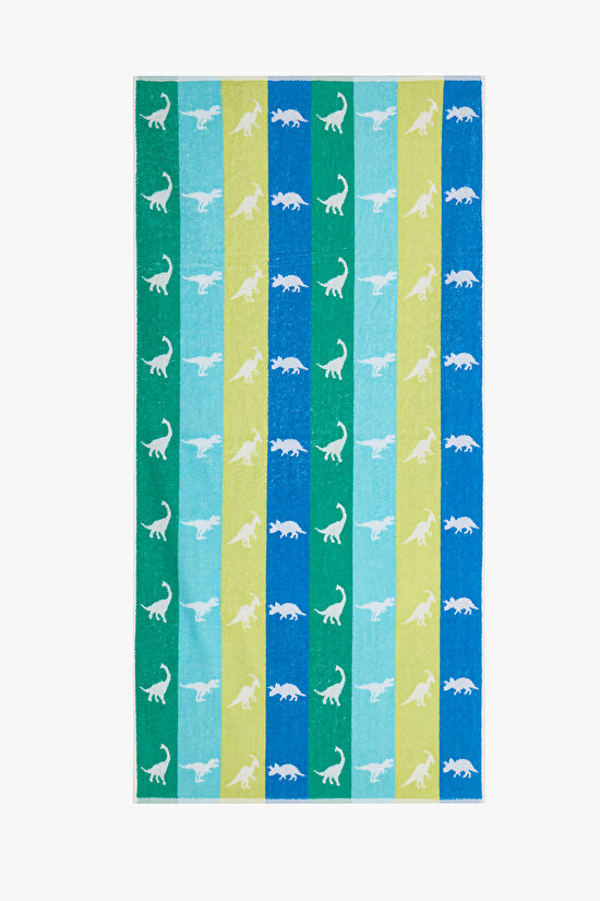 Renkli Boys Dinosaur Havlu - 4
