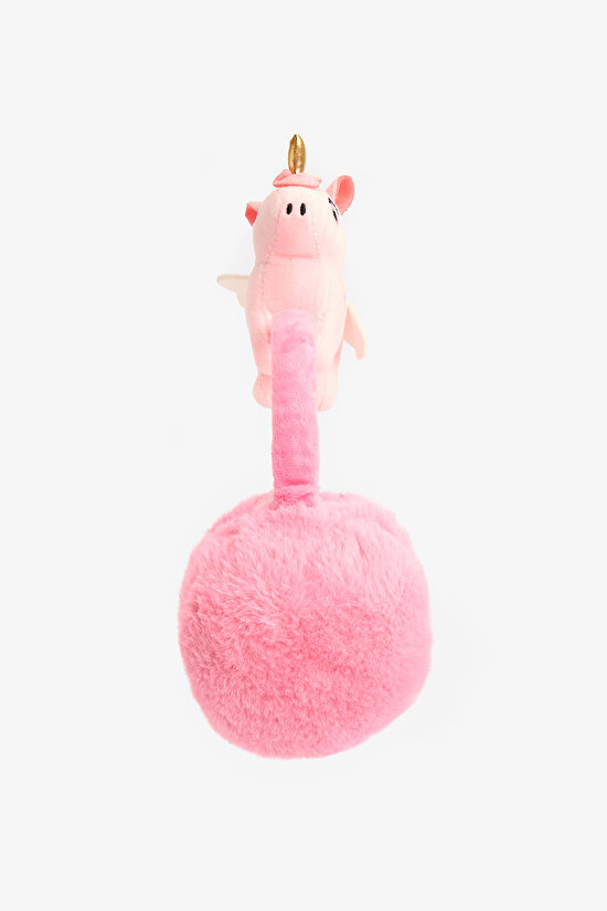 Pembe Kız Çocuk Unicorn Desenli Yumuşak Dokulu Kulaklık - 2